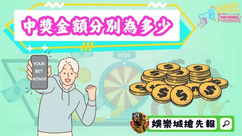四星彩中獎金額分別為多少？
