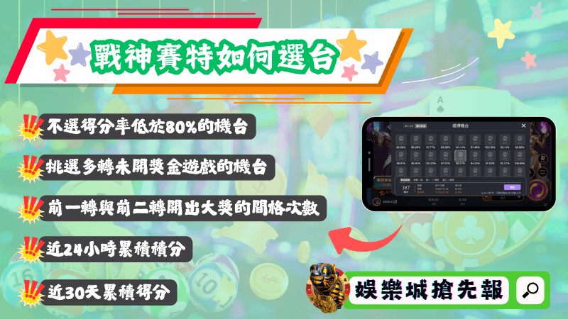 戰神賽特如何選台