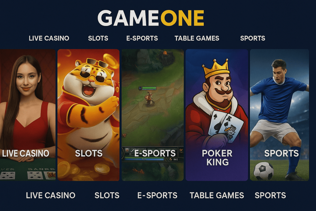 GameOne遊戲介面與分類圖