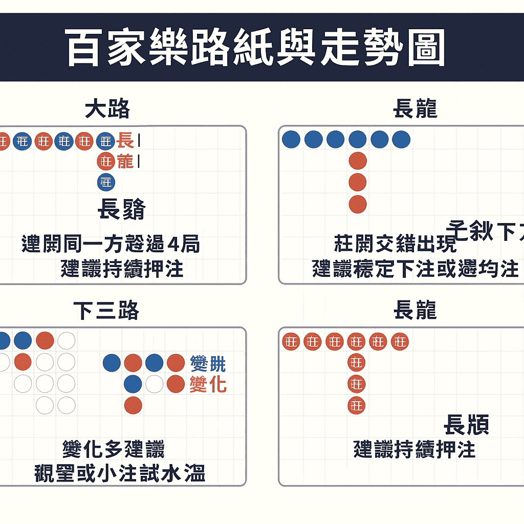 百家樂路紙與走勢圖