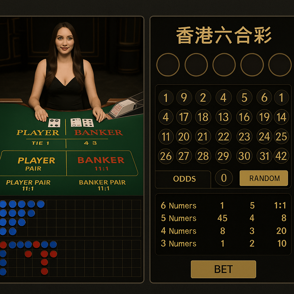 香港網上賭場遊戲畫面示意圖